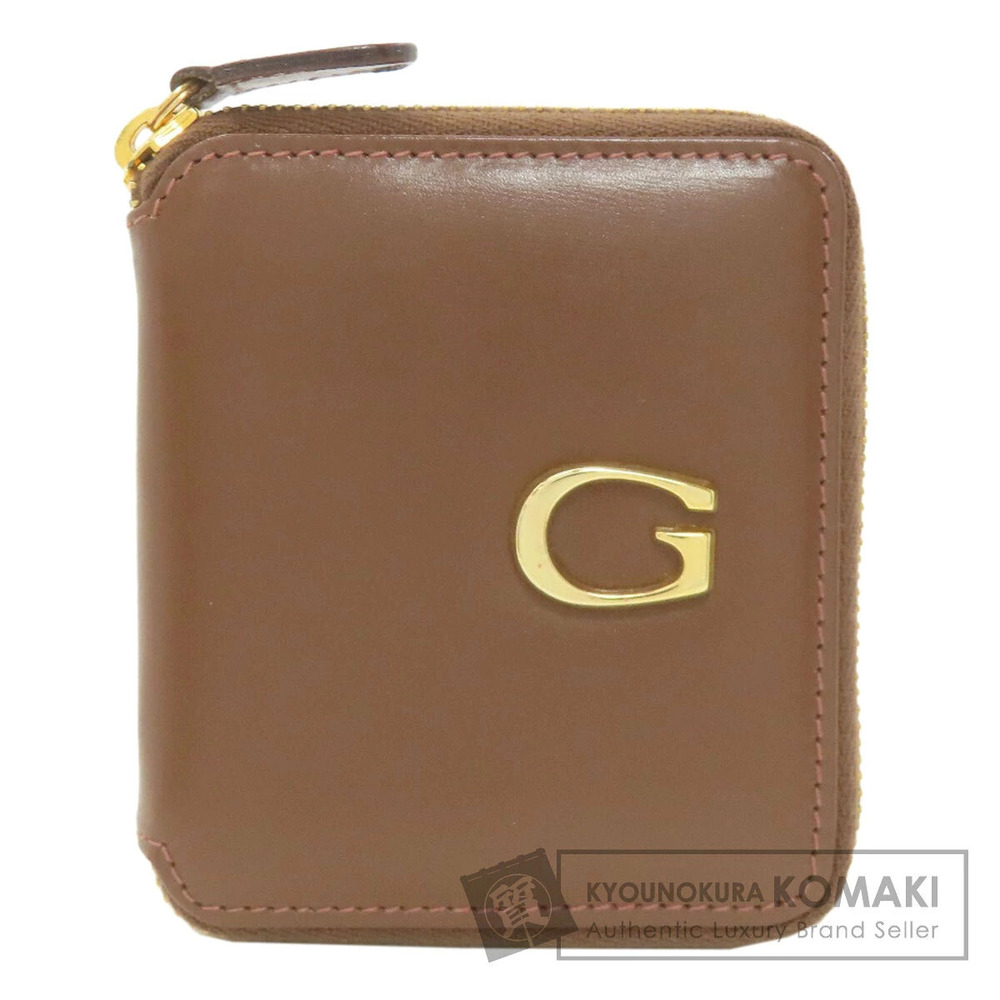 Gucci coin case Wallet Leather Brown